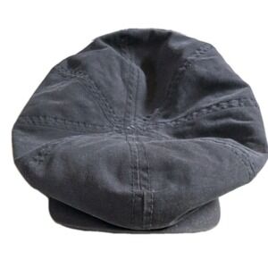 Express Men's EXP Lion Crest Newsboy Cap - Gray/Charcoal Flat Cabbie Hat